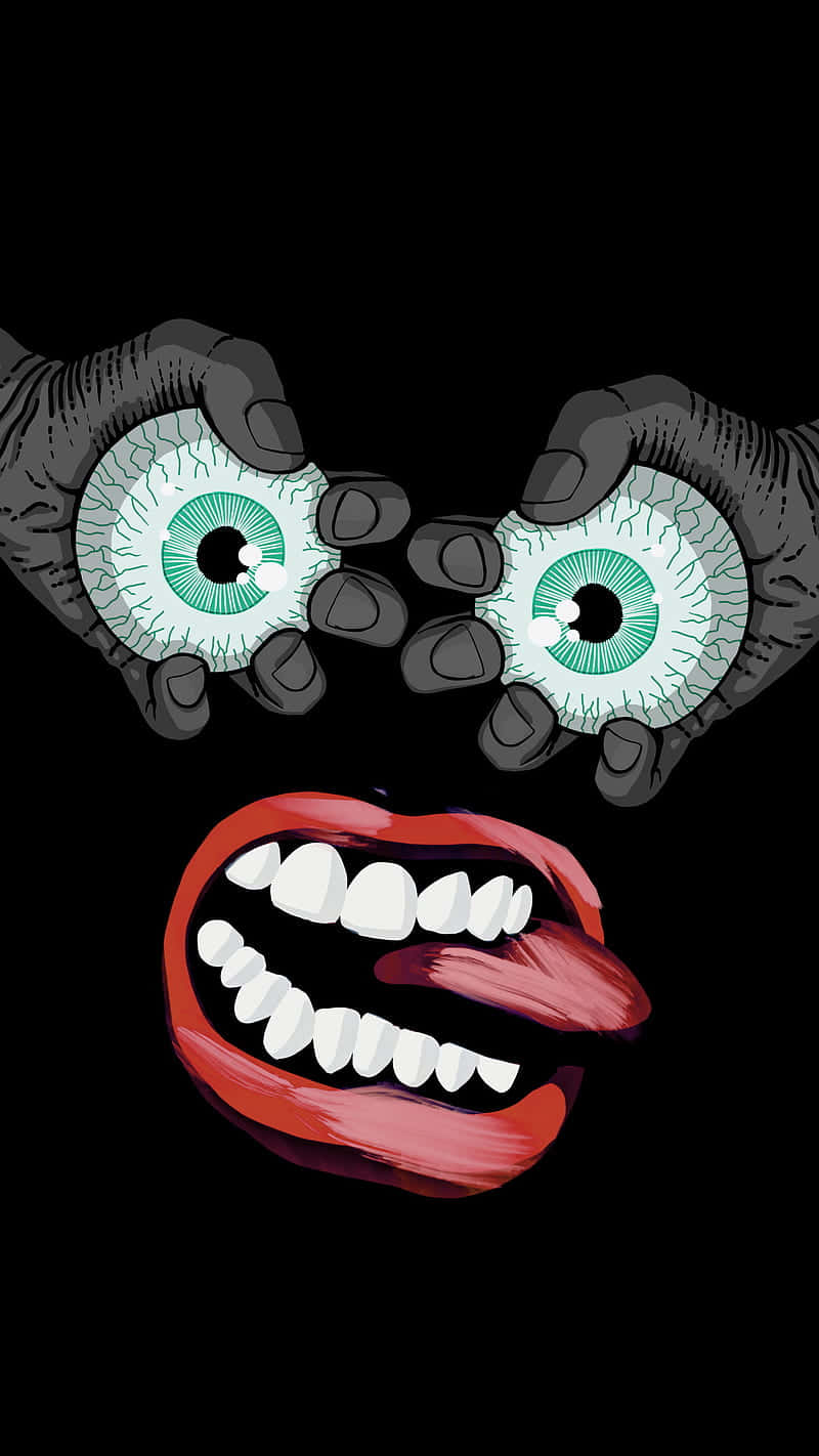 Weird Pfp Of Eyeballs On Hand
