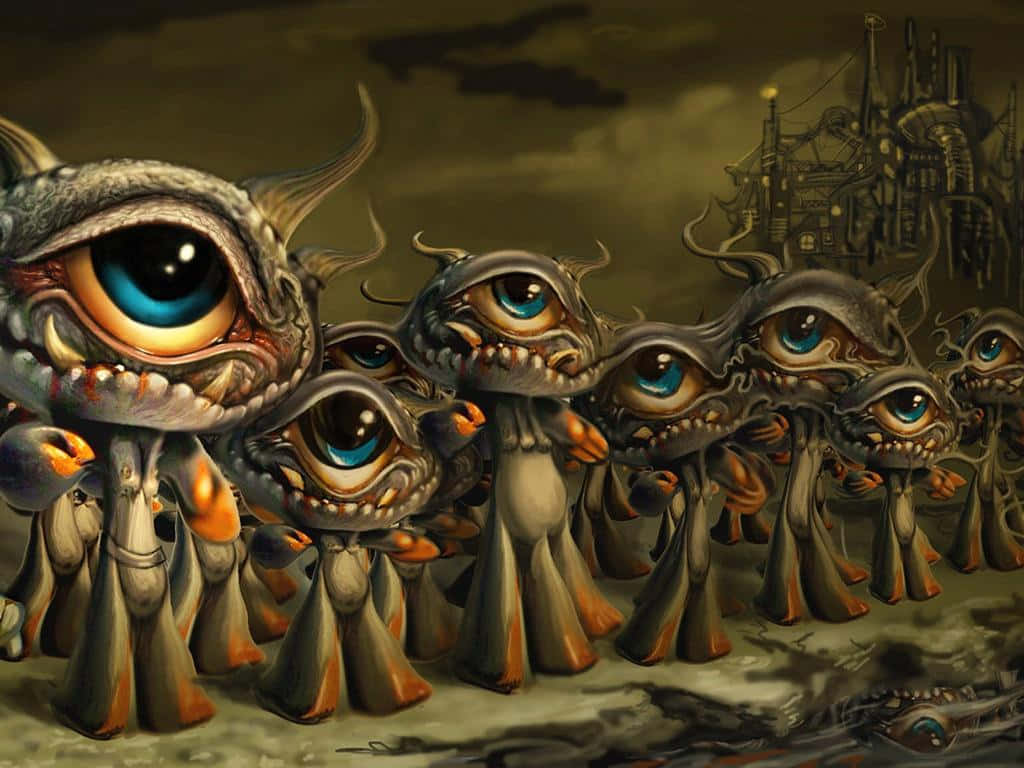 Weird Pfp Of Eyes With Feet