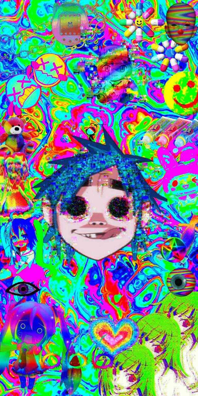 Weirdcore Pfp Of Gorillaz