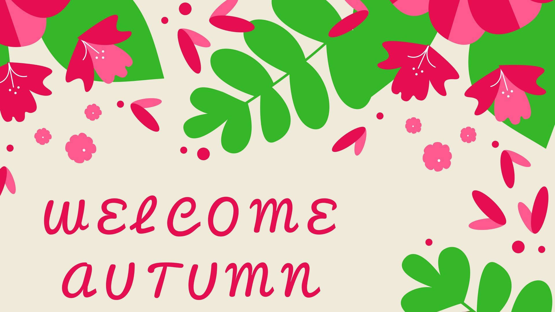 Welcome Autumn Floral Art