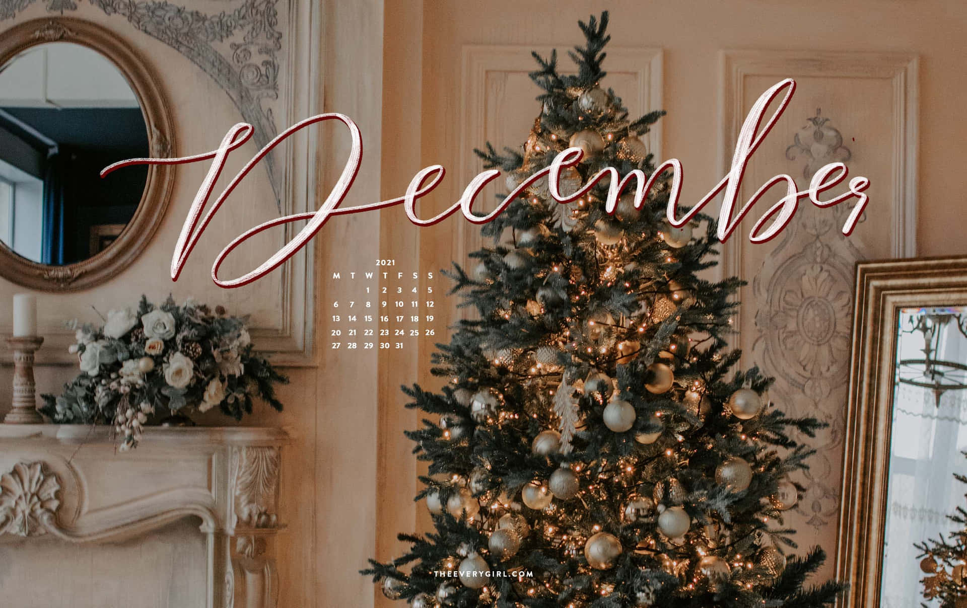 Welcome December With Open Arms Background
