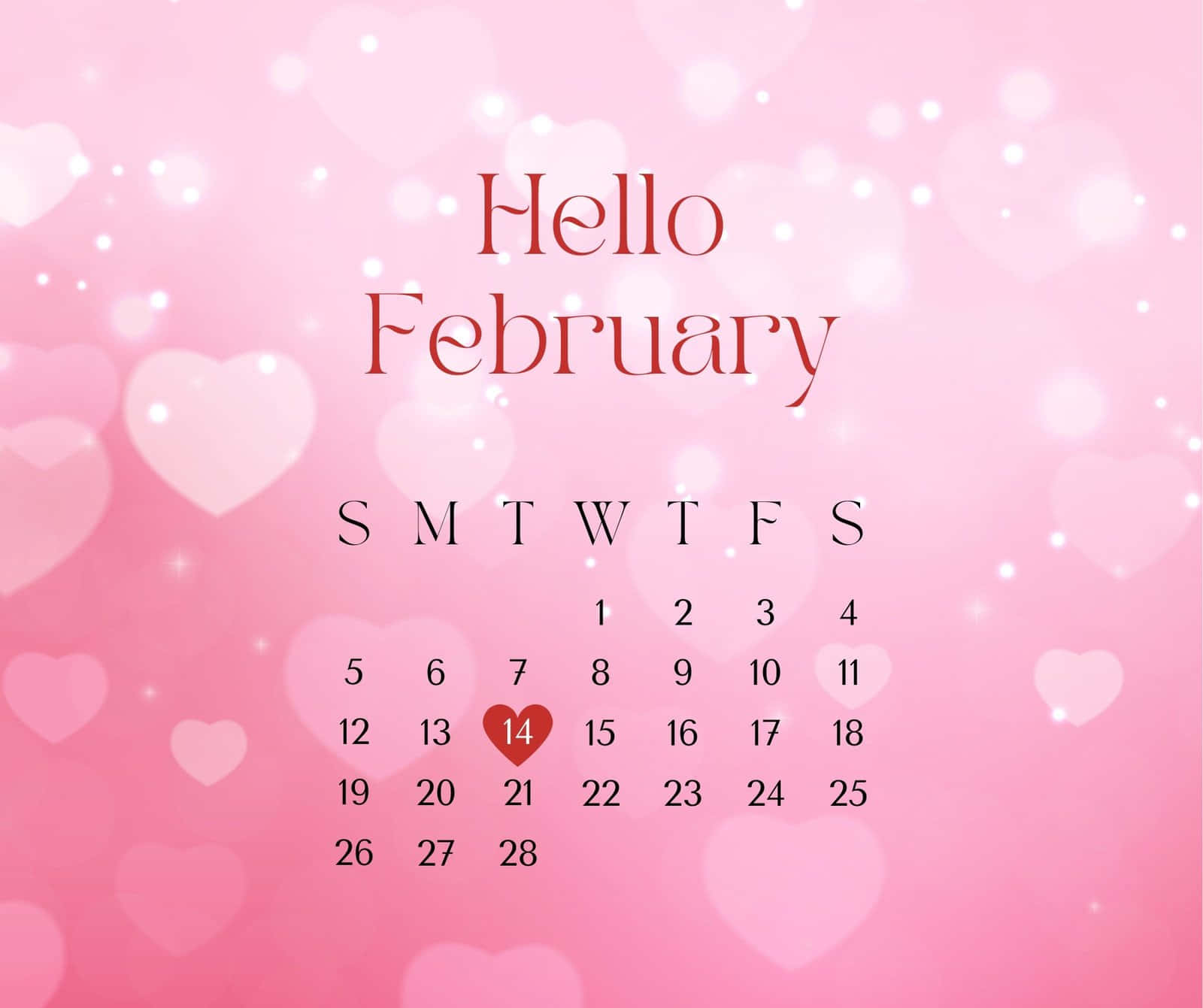 Welcome February Background