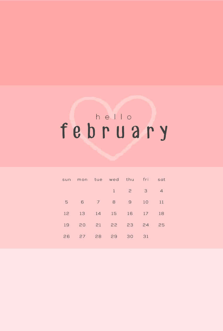 Welcome February, A Month Of New Beginnings Background
