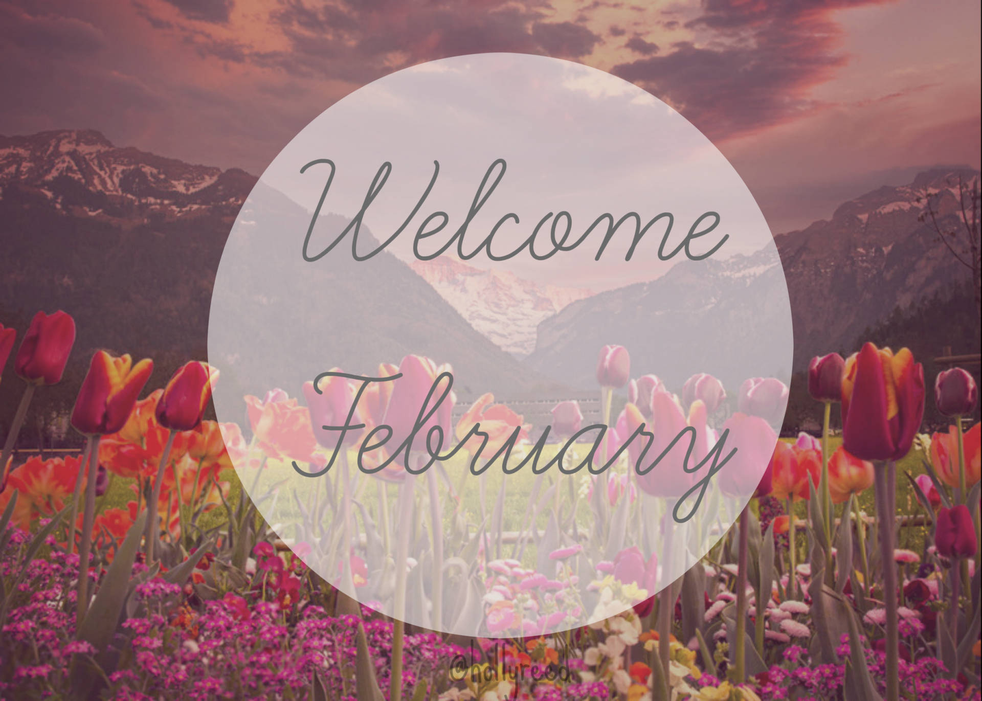 Welcome February Illustration