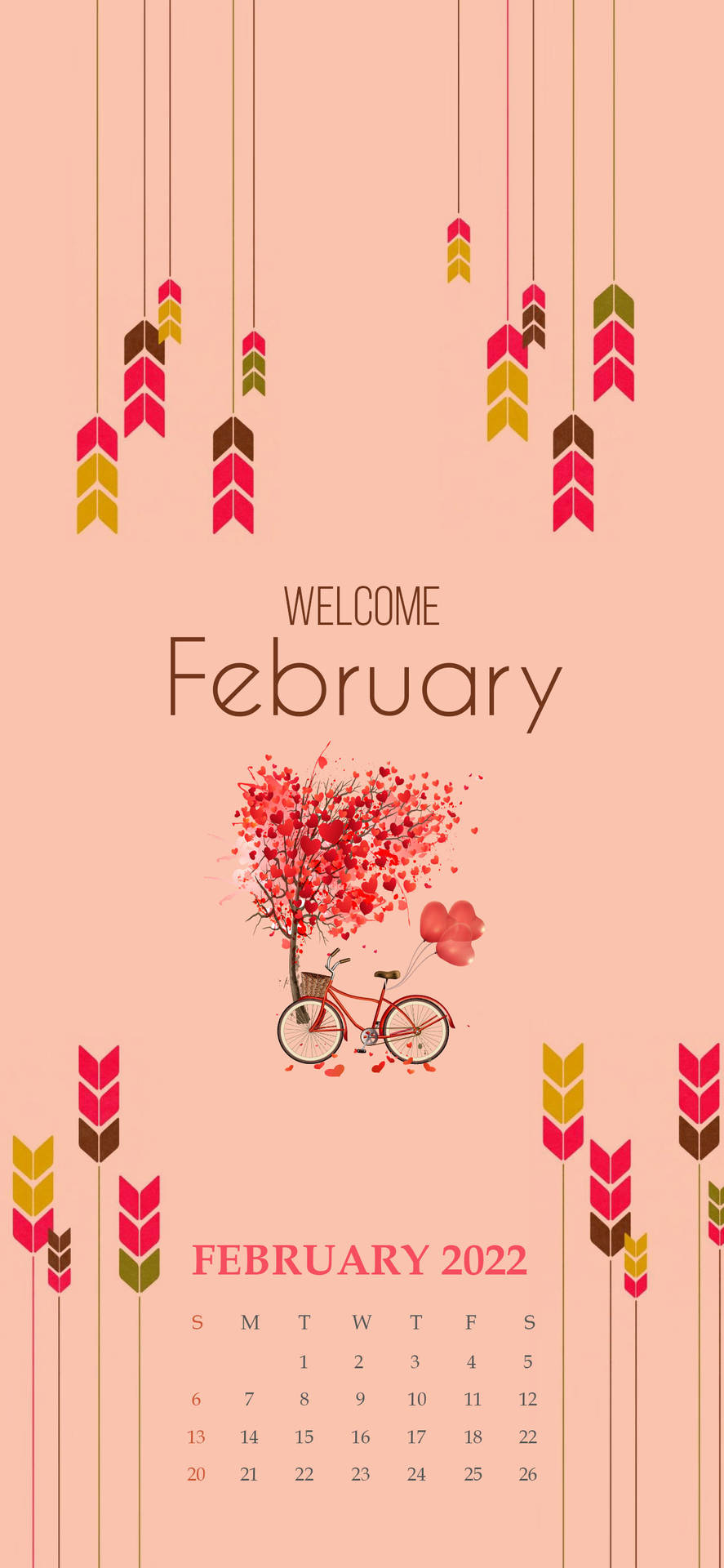 Welcome February In Pink Aesthetic