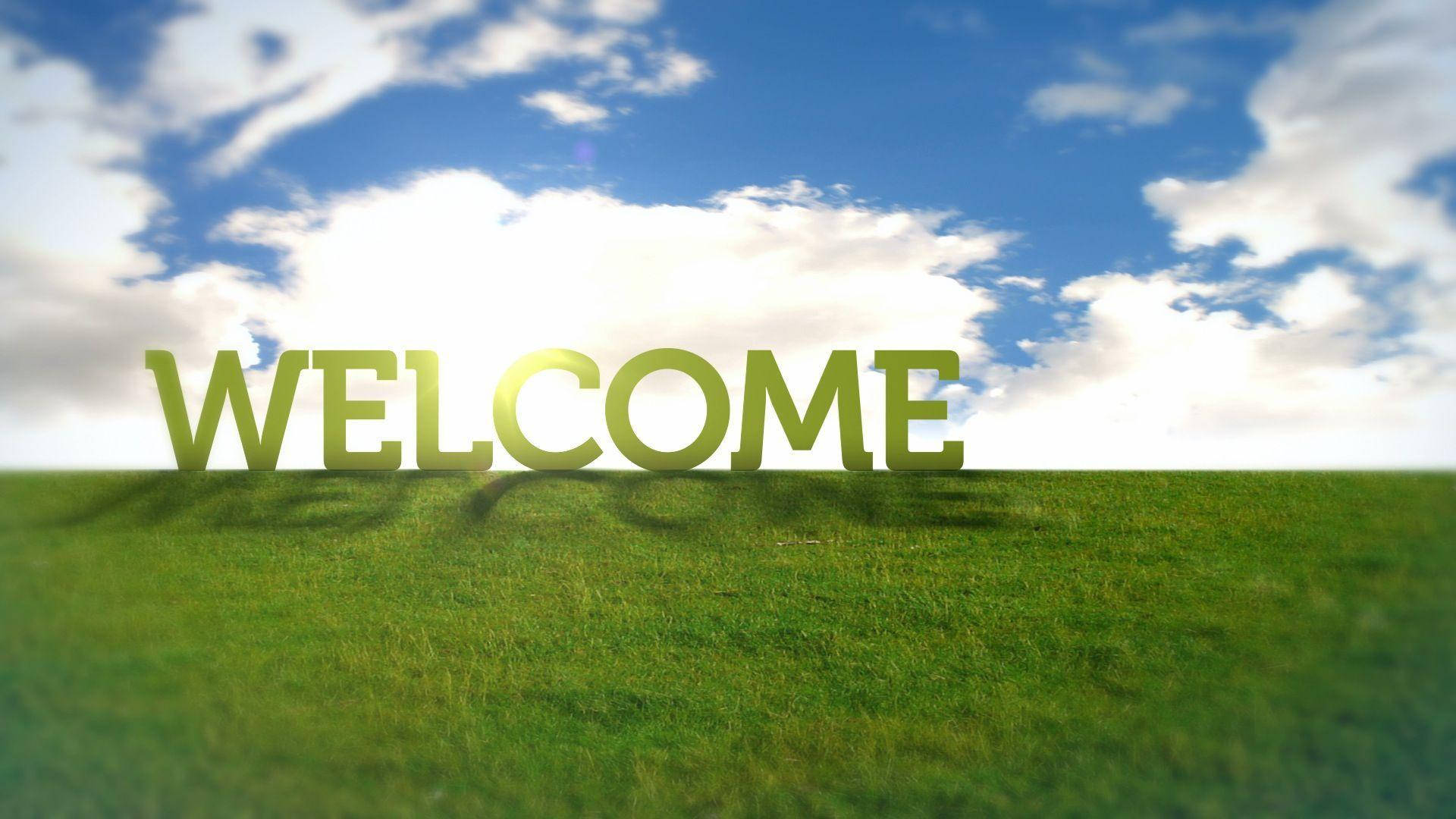 Welcome Field Scenery Background