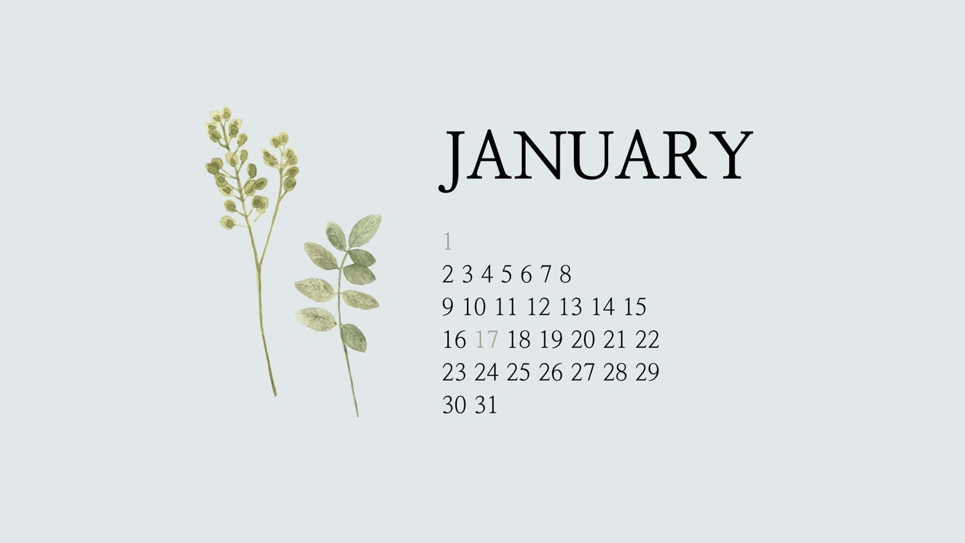 Welcome January Background
