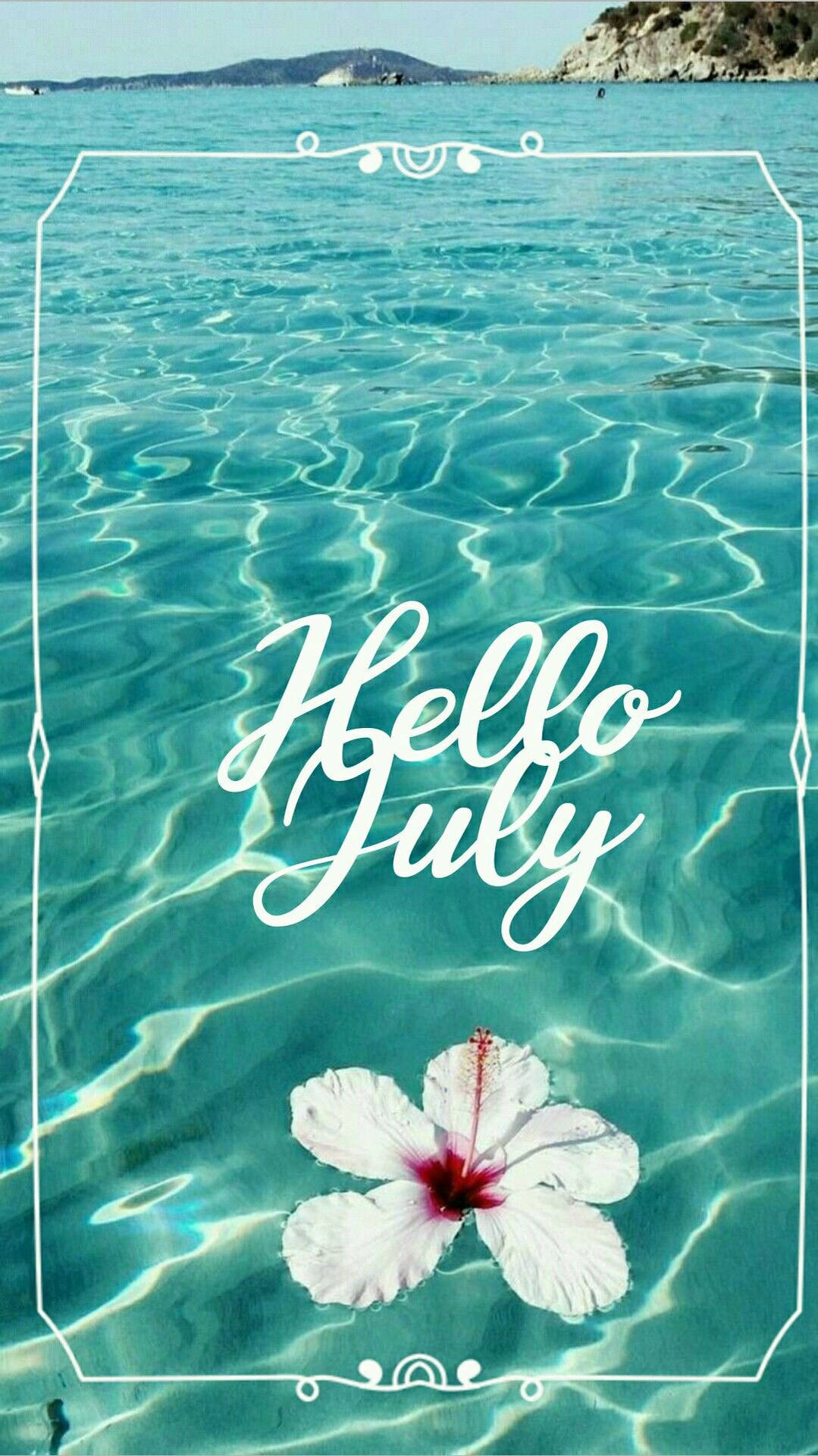 Welcome July, The Time Of Sunshine And Reflection Background