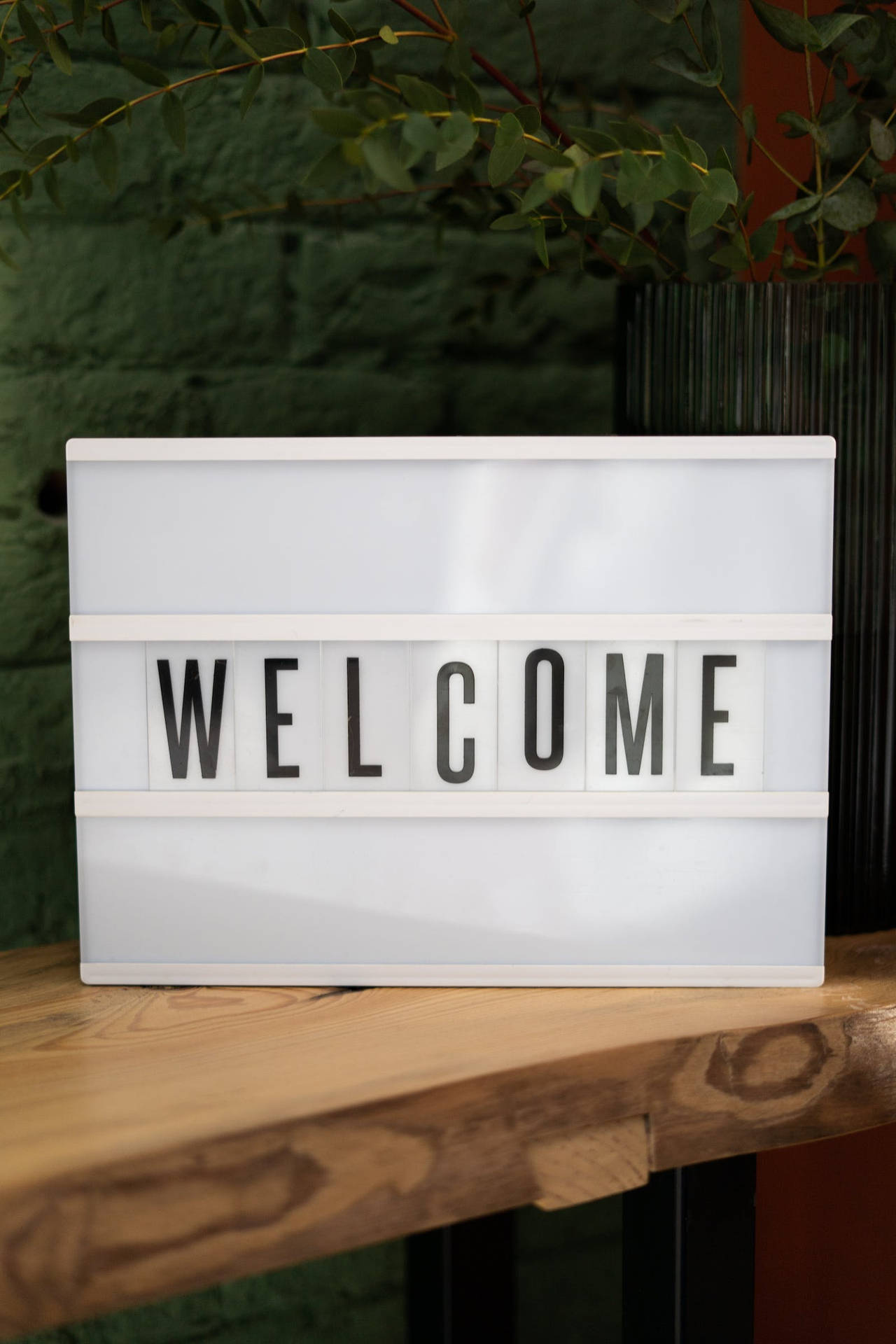 Welcome Lightbox Sign