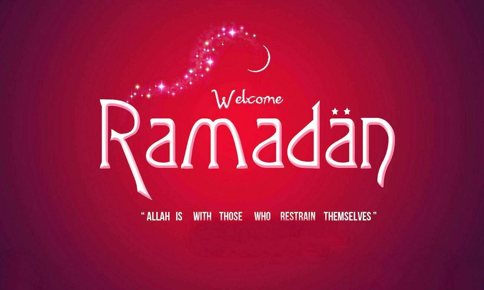 Welcome Ramadan Quote Background