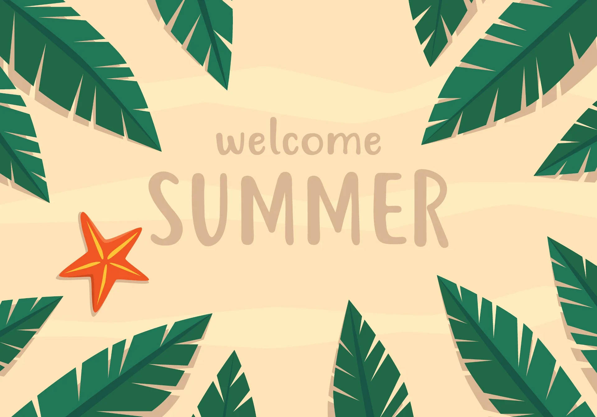 Welcome Summer Desktop Background