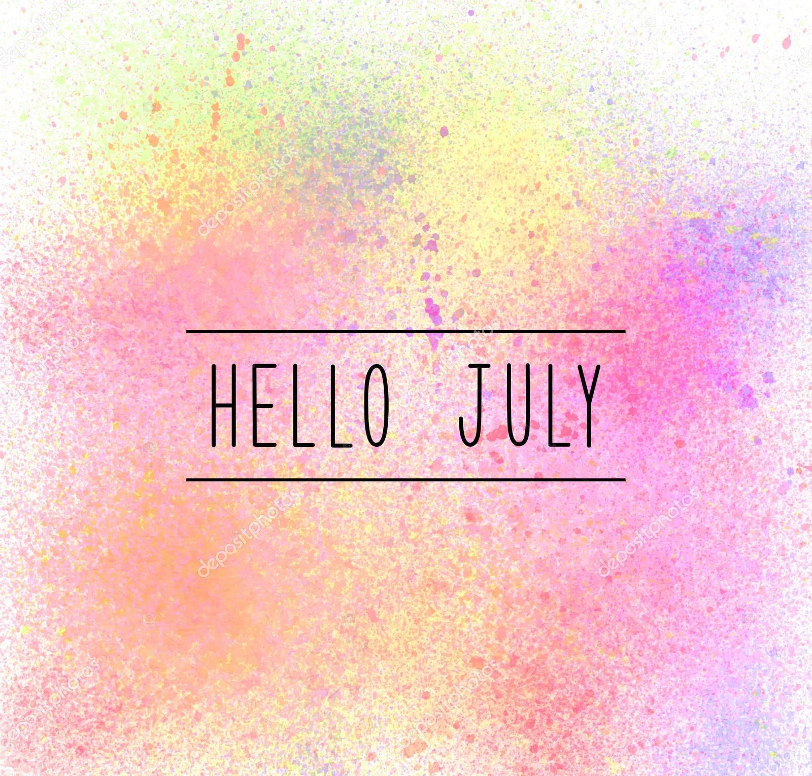 Welcome The Beginning Of Summer With July! Background