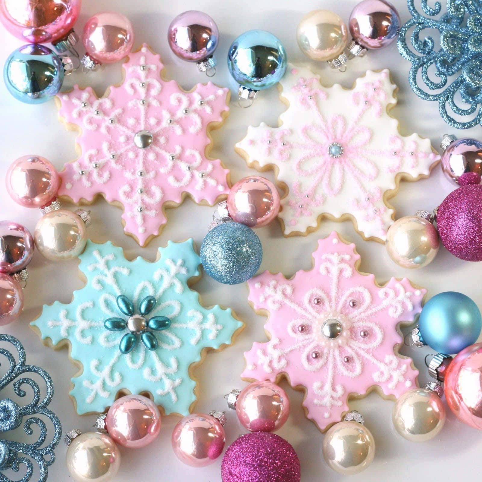 Welcome The Festive Season With A Colourful Pastel Christmas Background