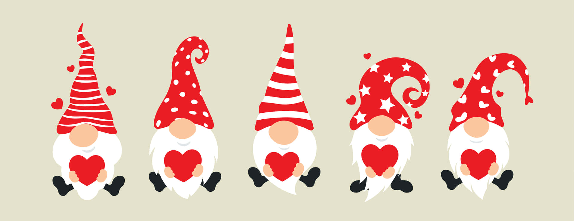 Welcome The Festive Season With A Jolly Christmas Gnome Background