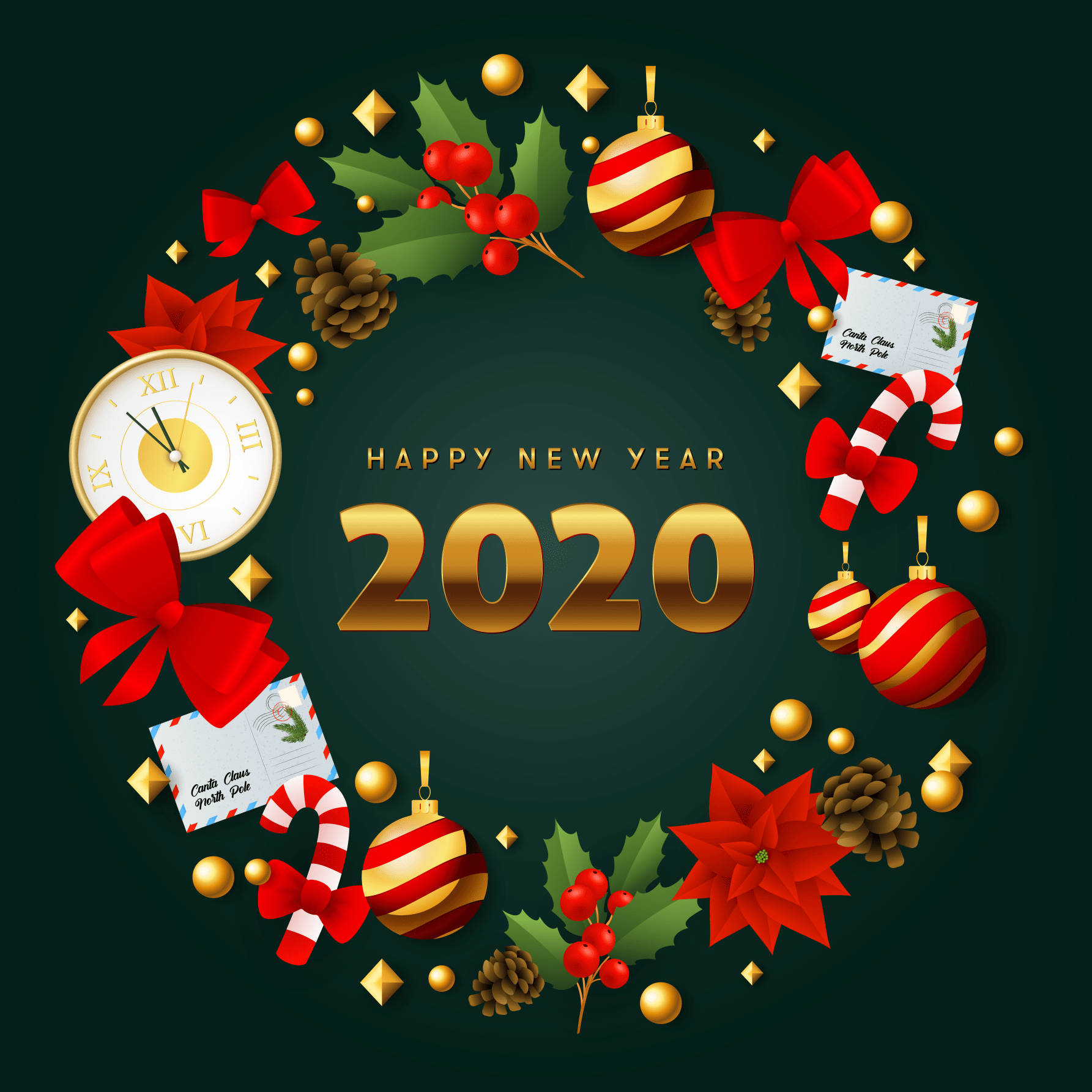 Welcome The Fresh Start Of 2020 With A Wish For A Happy New Year!