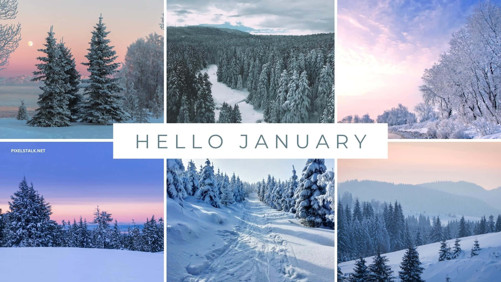 Welcome The Start Of The New Year With Hello January Background