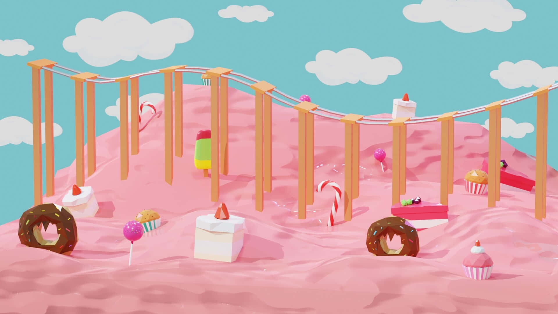 Welcome To Candy Land! Background