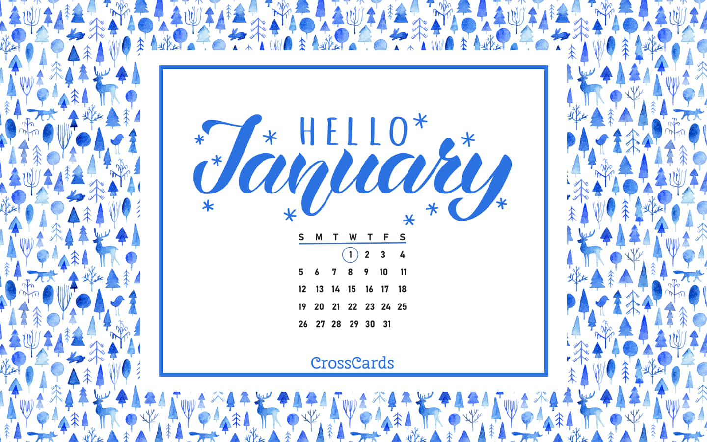 “welcome To January!” Background