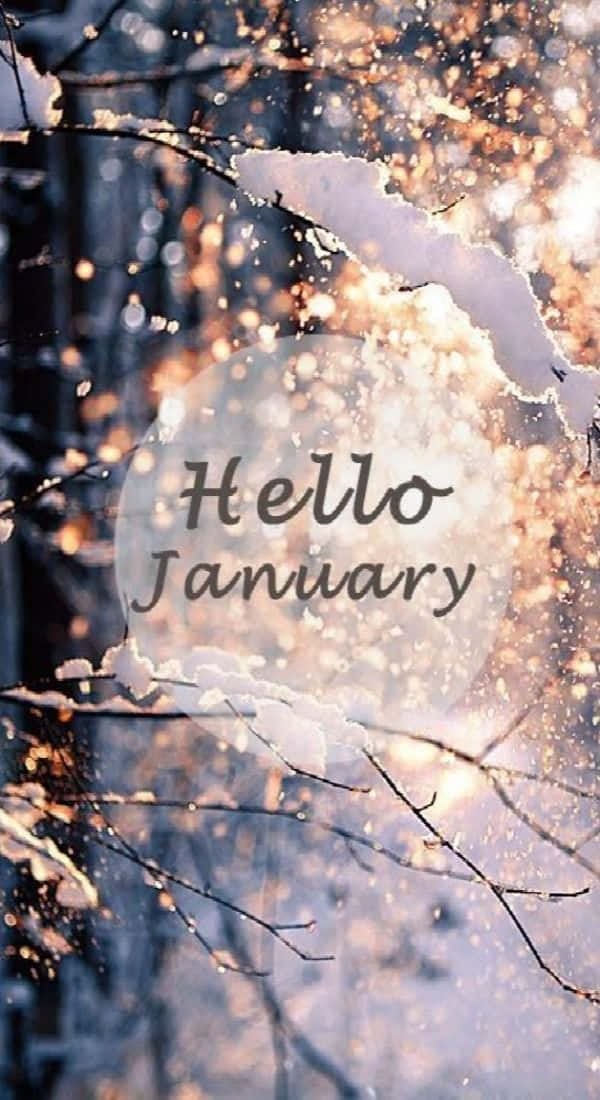 “welcome To January – A Fresh Start To A New Year!” Background