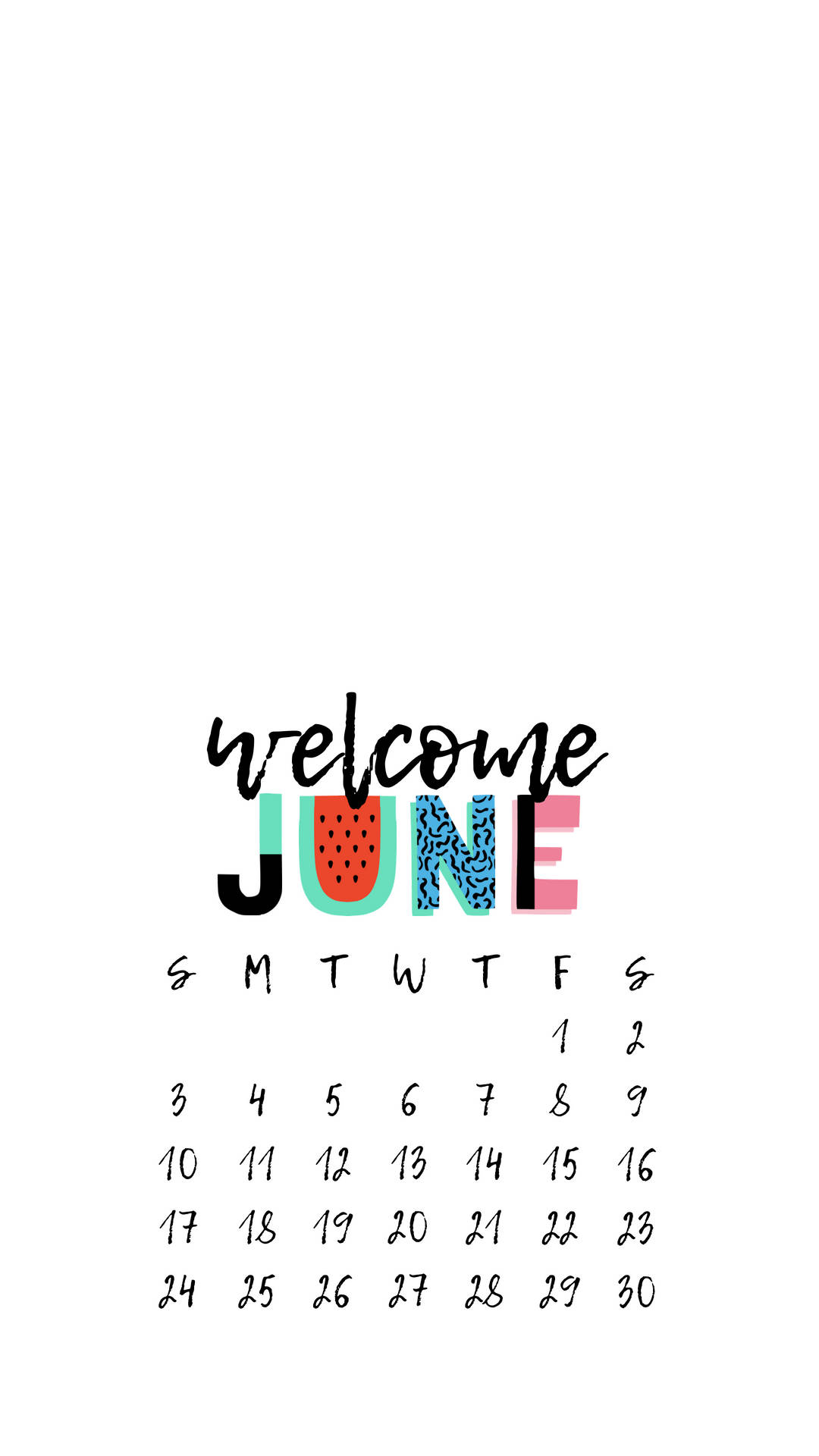 “welcome To June!” Background