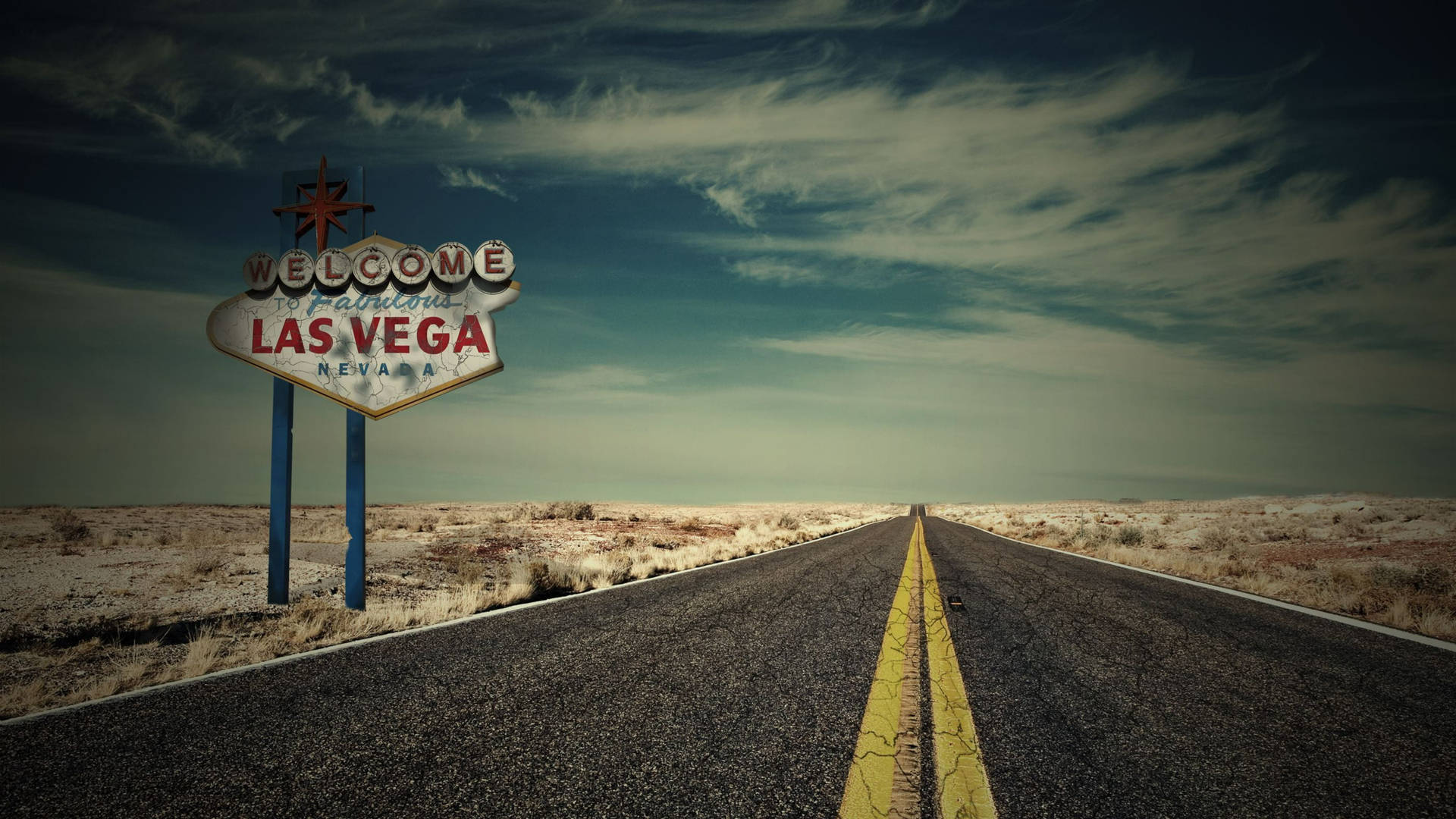 Welcome To Las Vegas Road Background