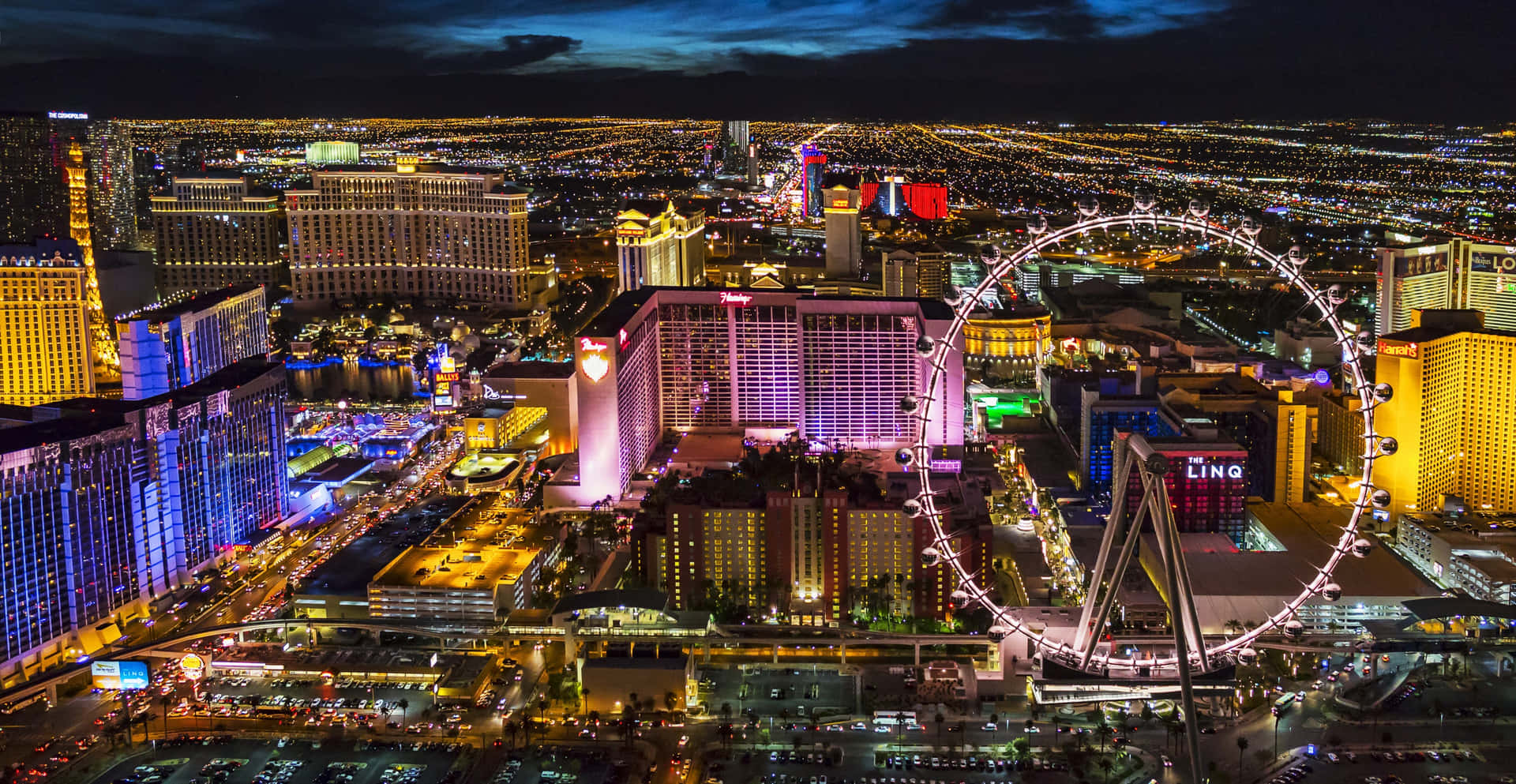Welcome To Las Vegas, The Entertainment Capital Of The World Background