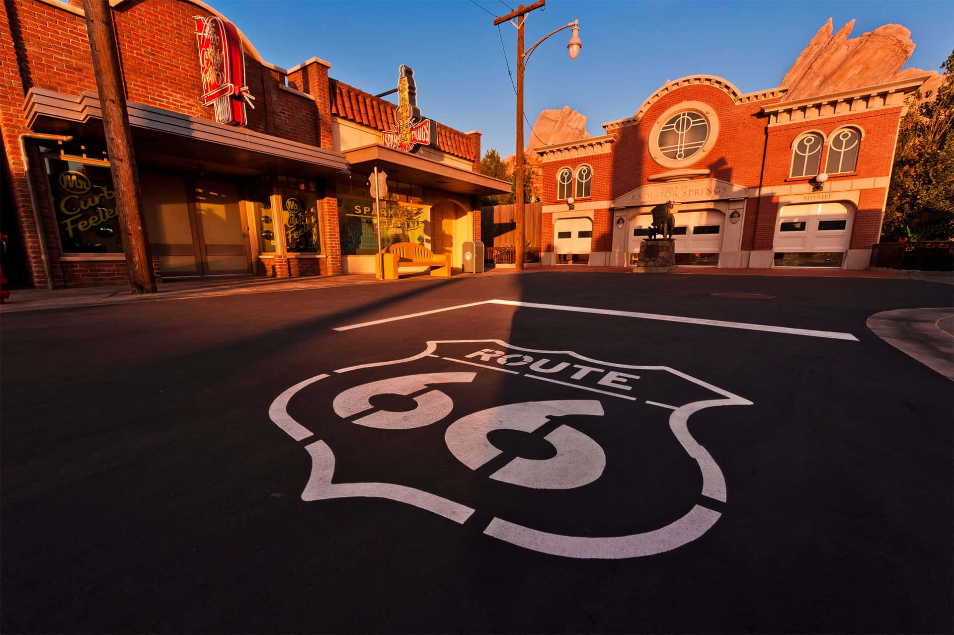 Welcome To Radiator Springs! Background