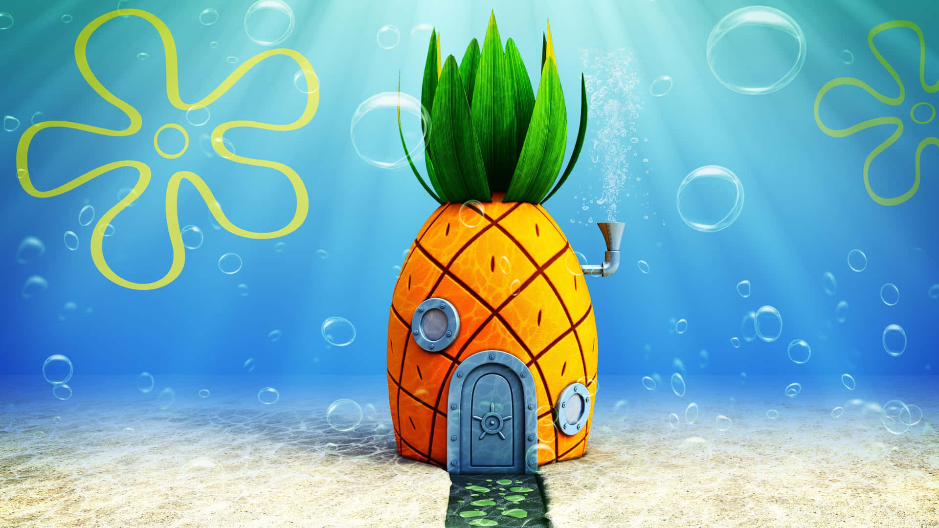 Welcome To Spongebob's Pineapple House Background