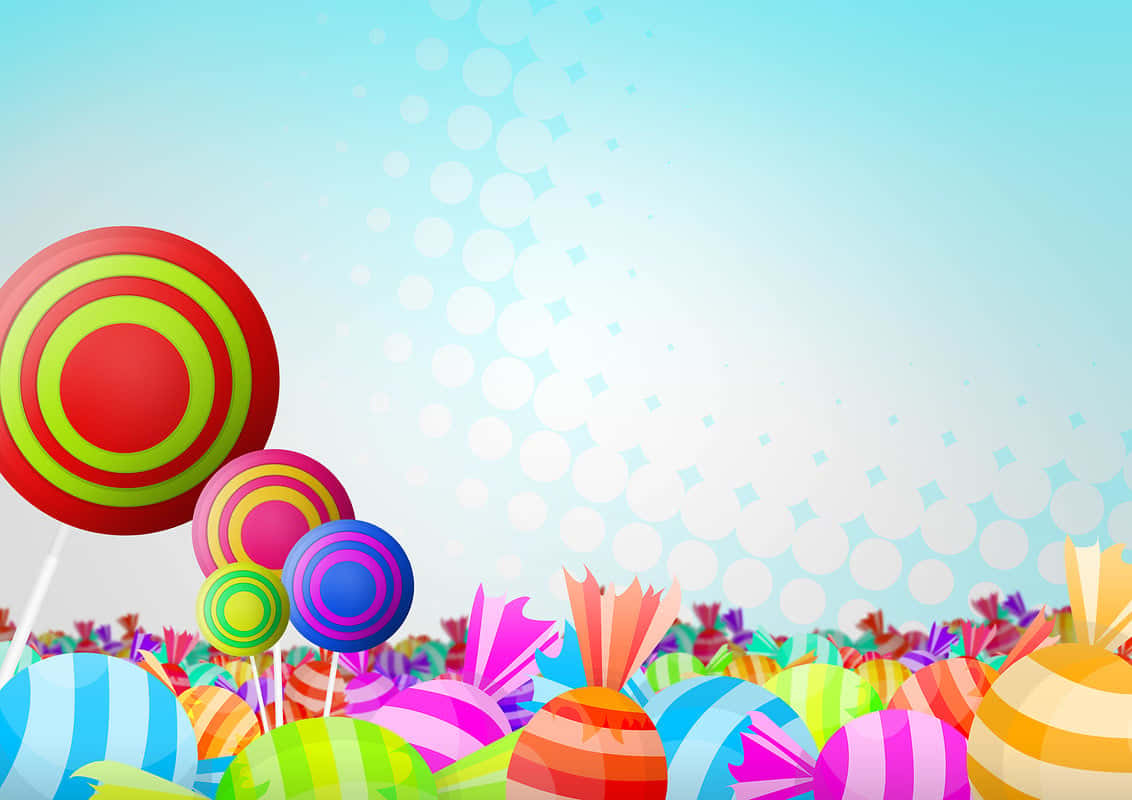 Welcome To Sweet, Sweet Candy Land Background