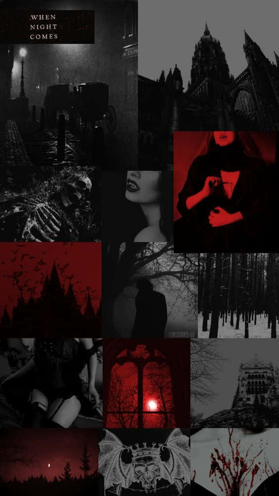 Welcome To The Dark World Of Vampire Aesthetics Background