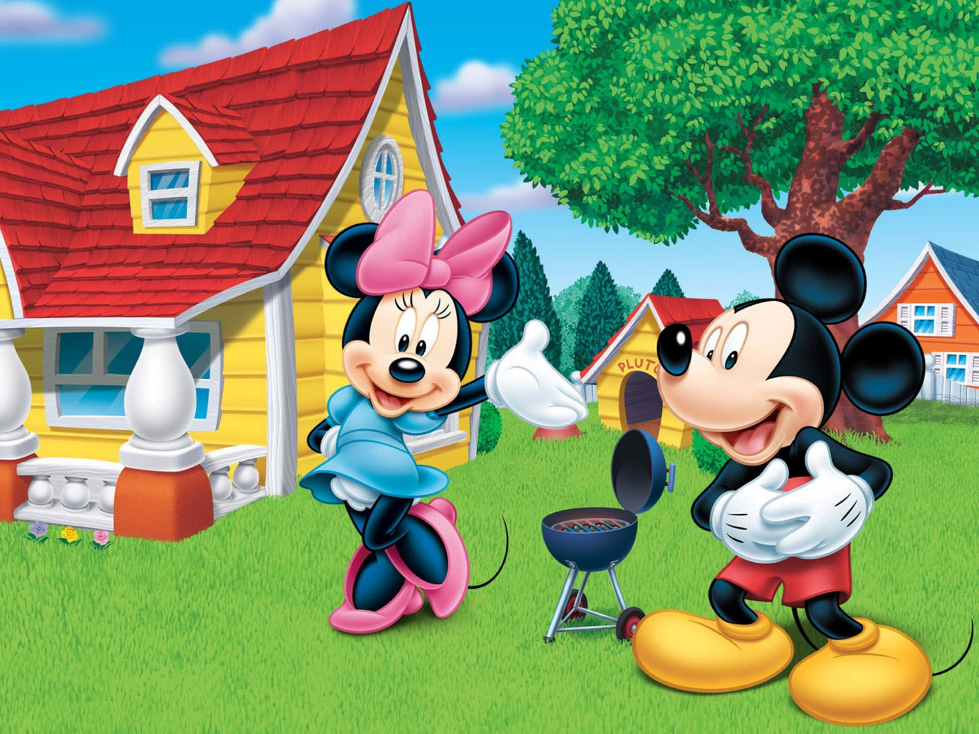 Welcome To The Home Of Mickey Mouse Background