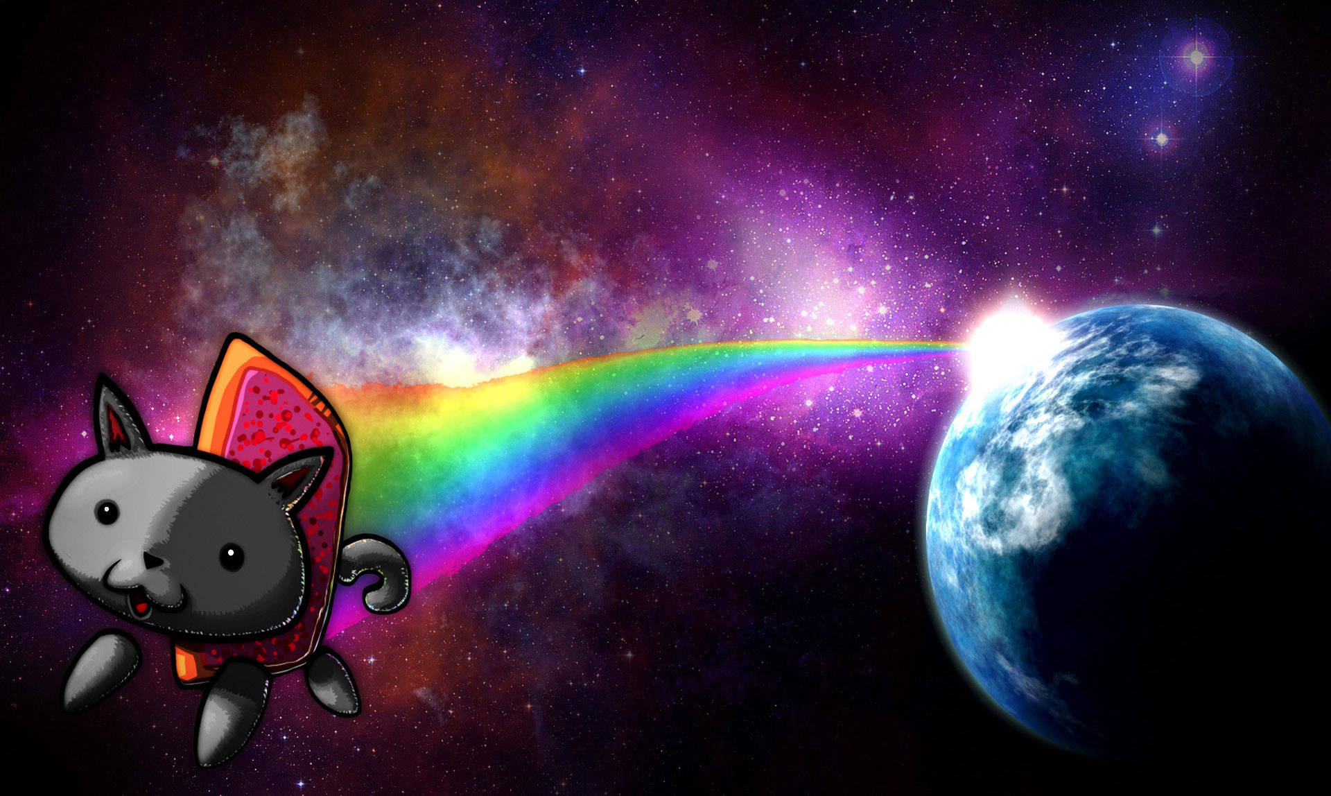 Welcome To The Intergalactic Nyan-cat Empire! Background