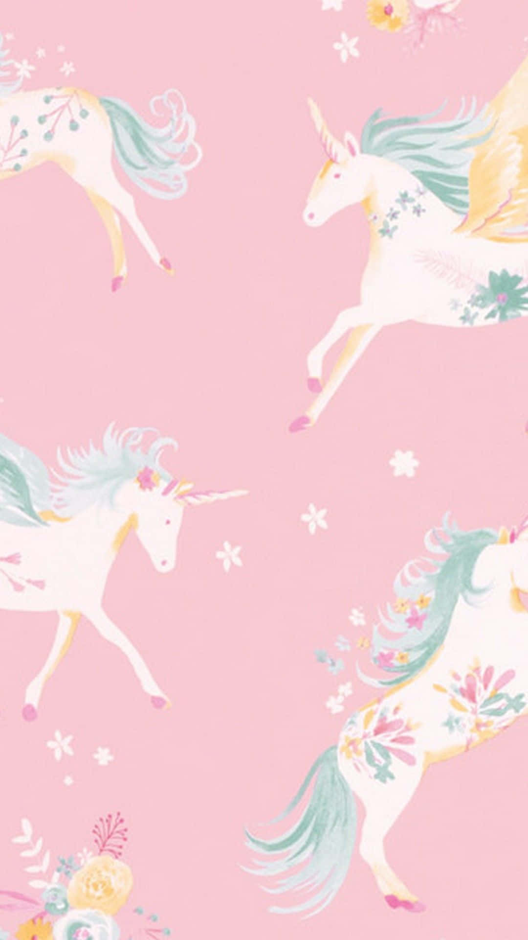 Welcome To The Magical Kingdom Of Unicorn Aesthetics Background