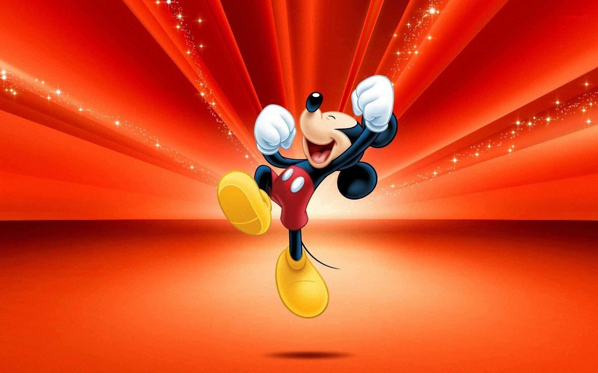 Welcome To The Magical World Of Mickey Mouse Background