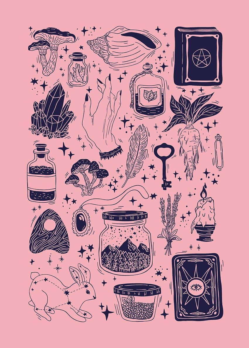 Welcome To The Magical World Of The Pastel Witch Background