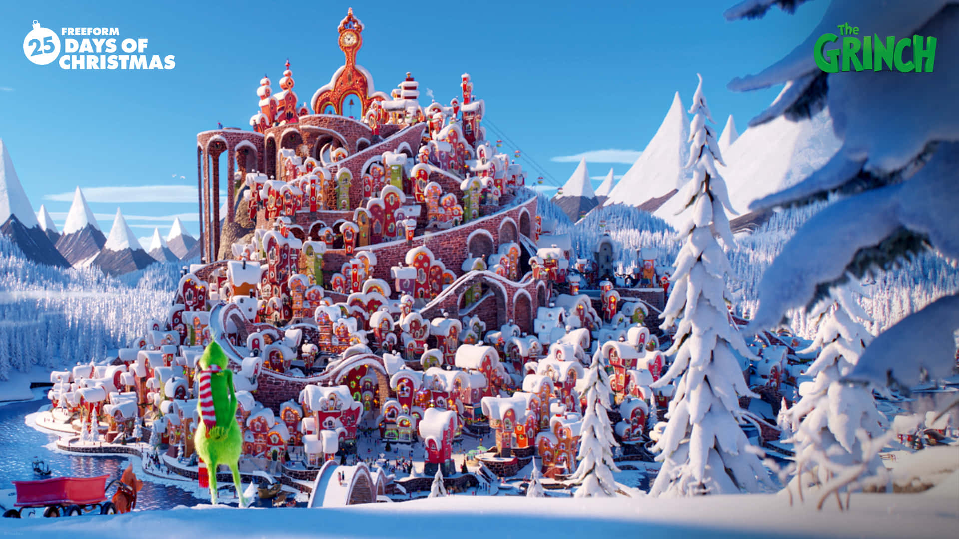 Welcome To The Vibrant, Colorful And Magical World Of Whoville Background
