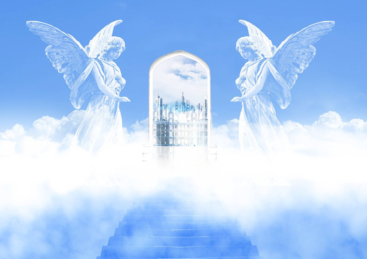 Welcoming Funeral Clouds Background
