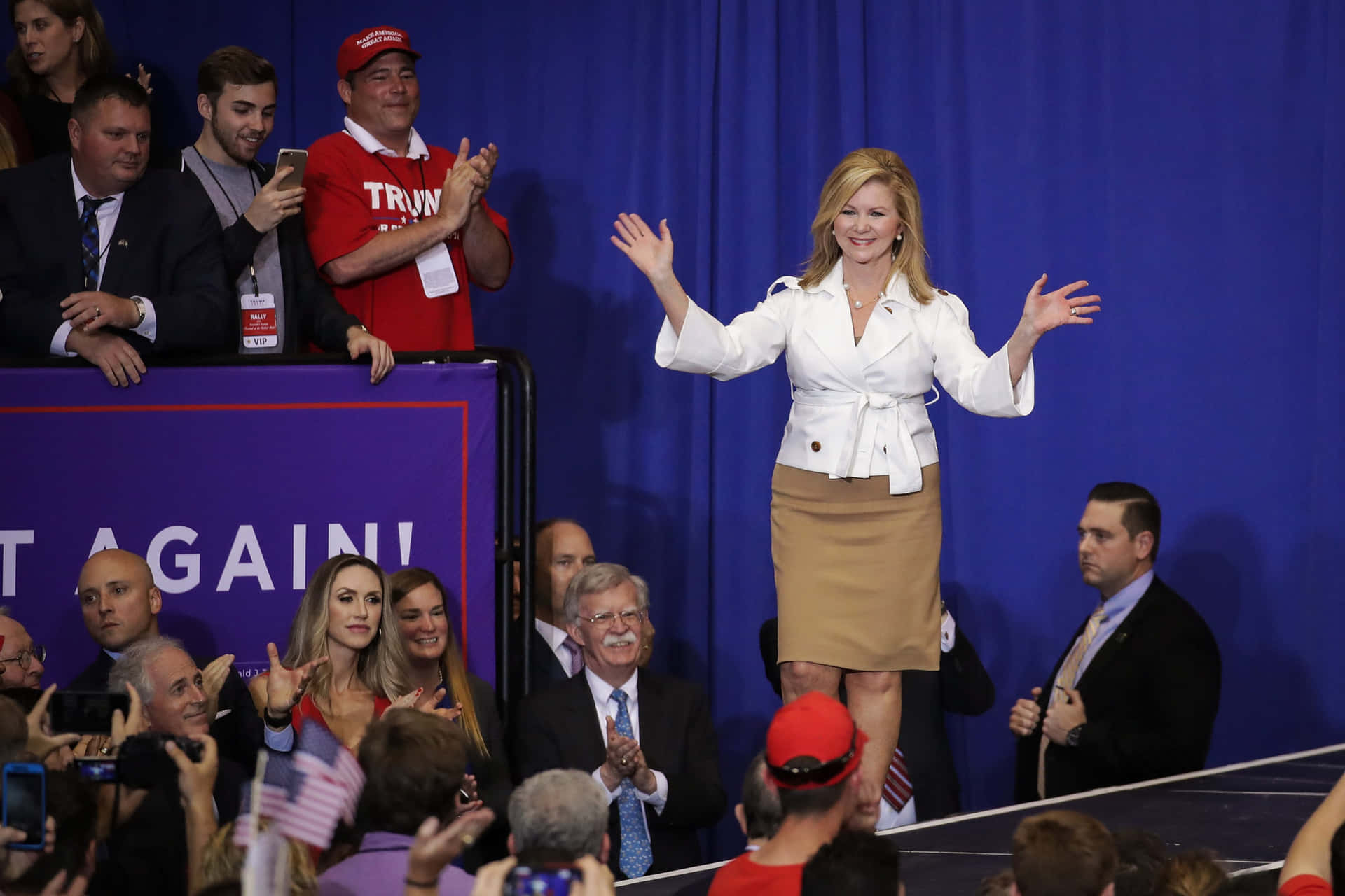 Welcoming Marsha Blackburn Background