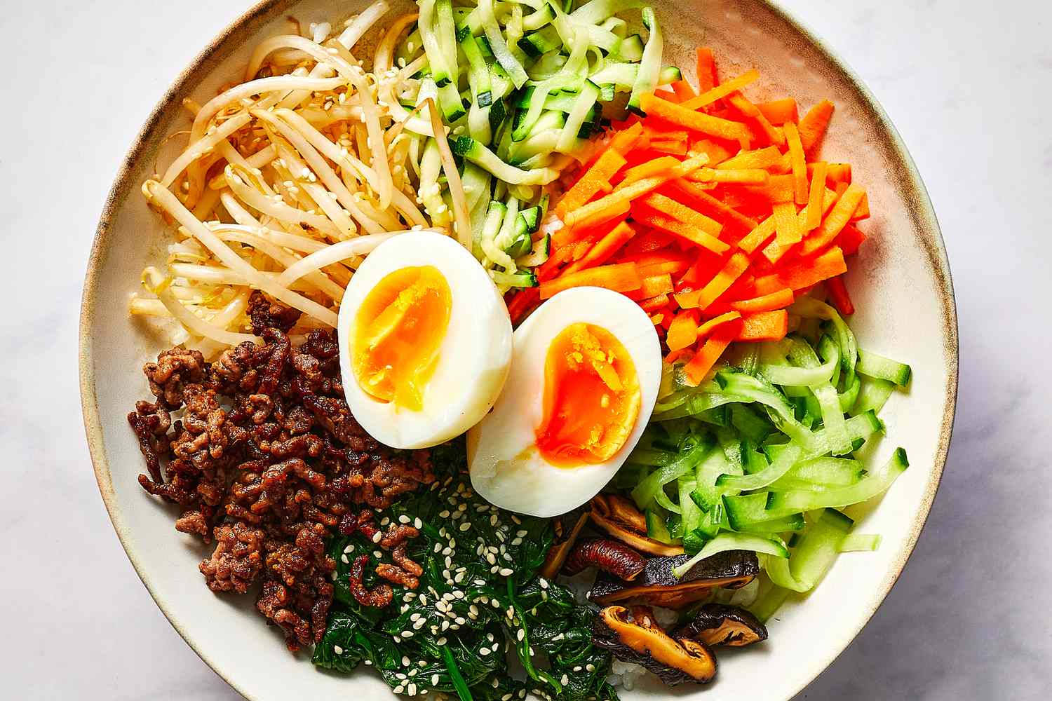 Well Balanced Bibimbap Background