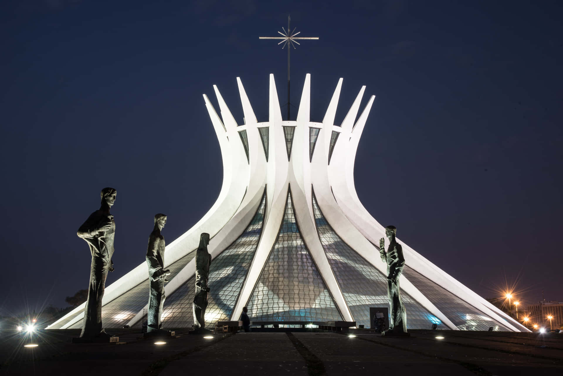 Well Defined Cathedral Of Brasilia Background