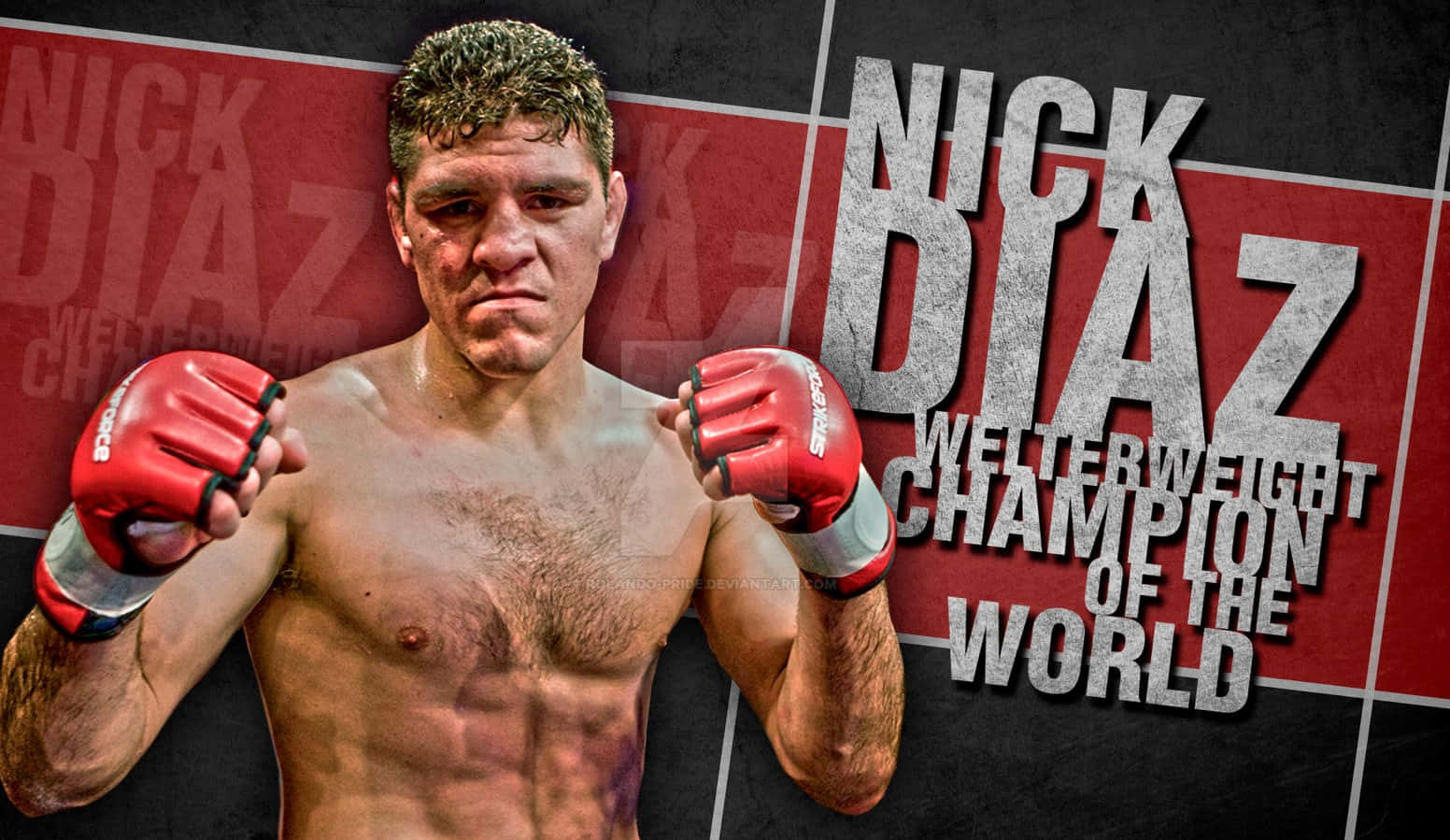 Welterweight Champion Of The World Nick Diaz Background