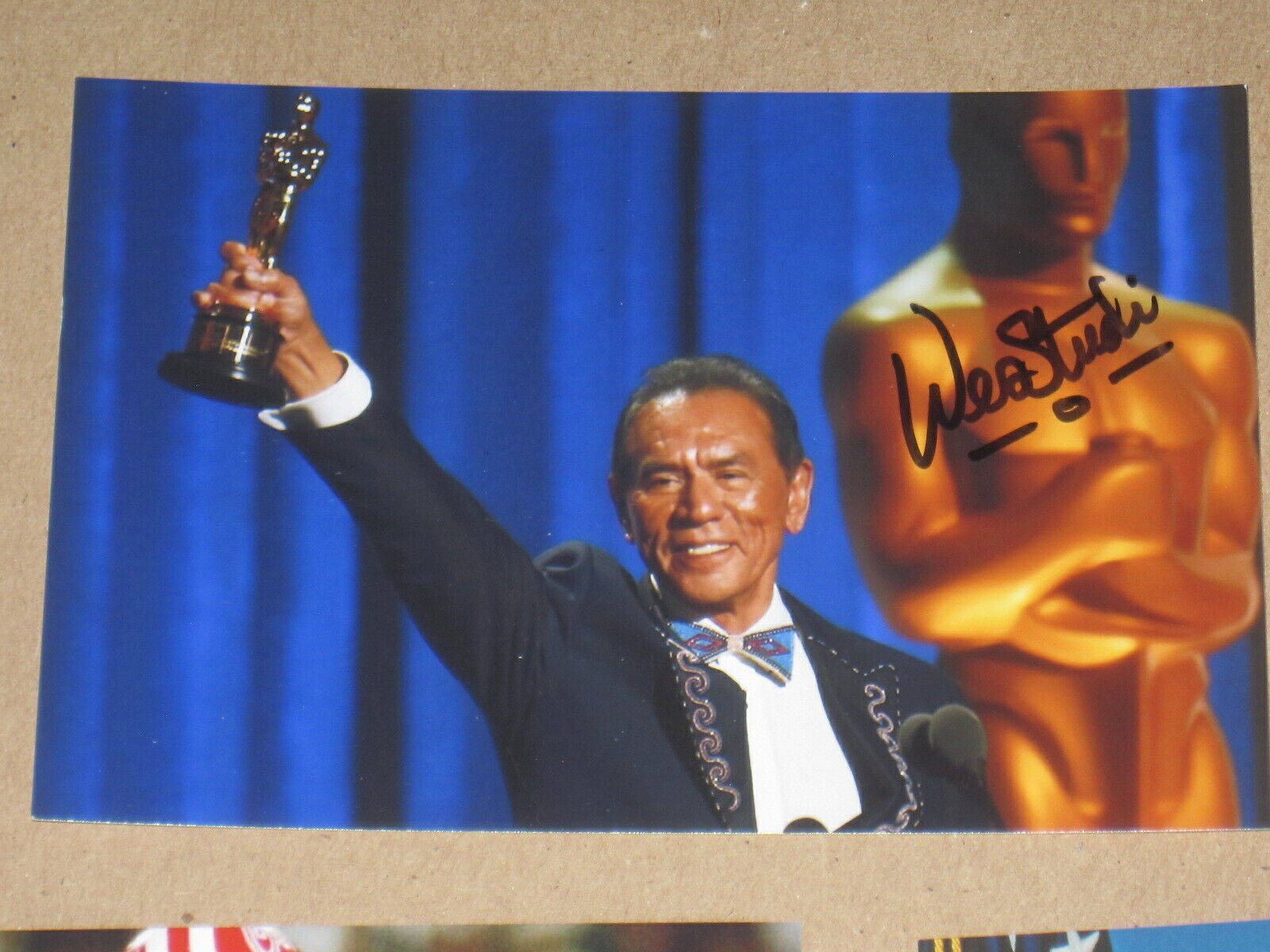 Wes Studi Winning In Oscar Background