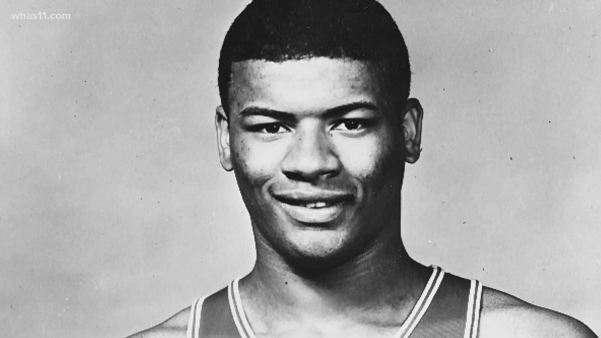 Wes Unseld Young Basketball Protrait Background