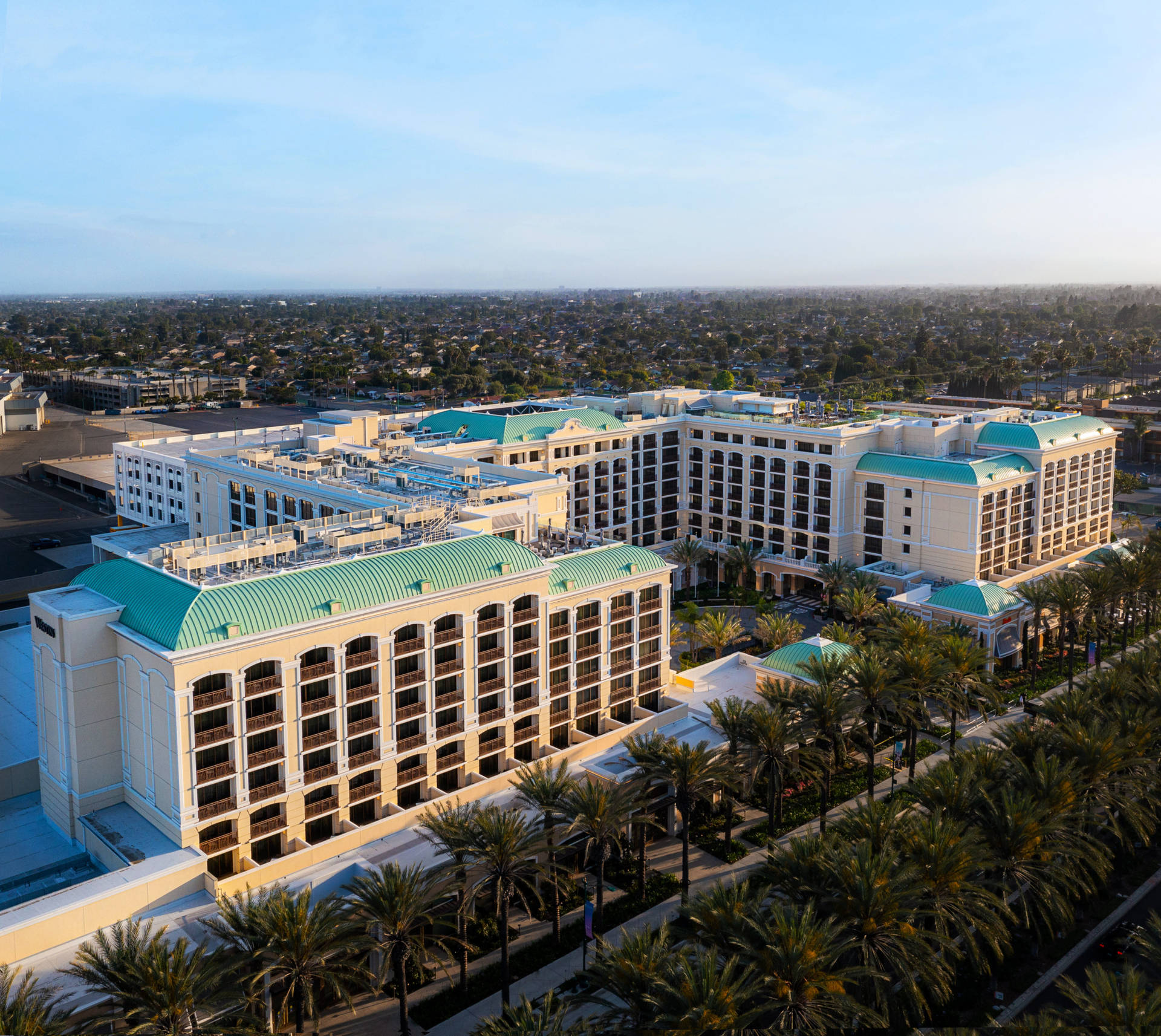 West Anaheim Resort Building Background