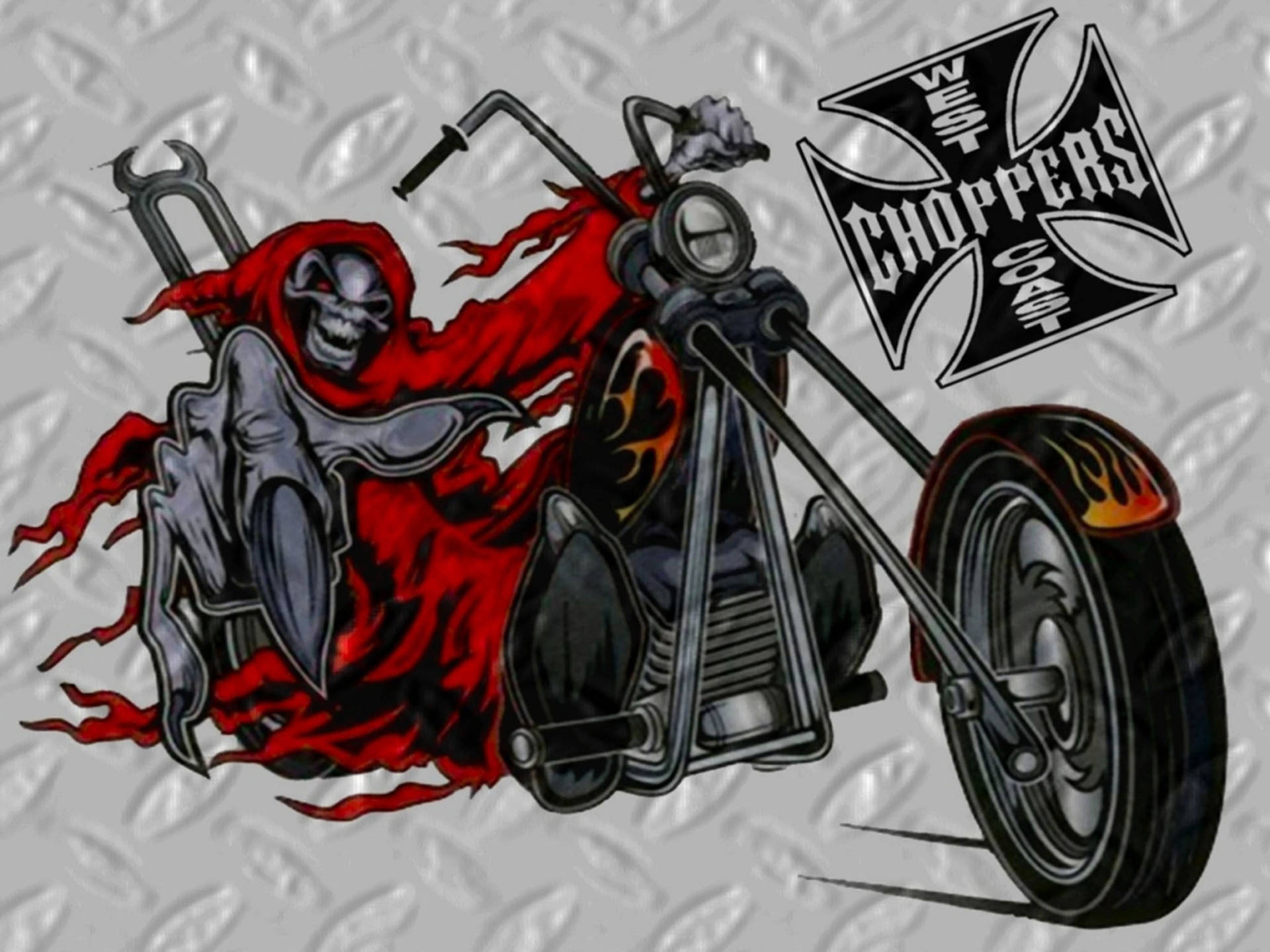 West Coast Choppers Grim Reaper Background