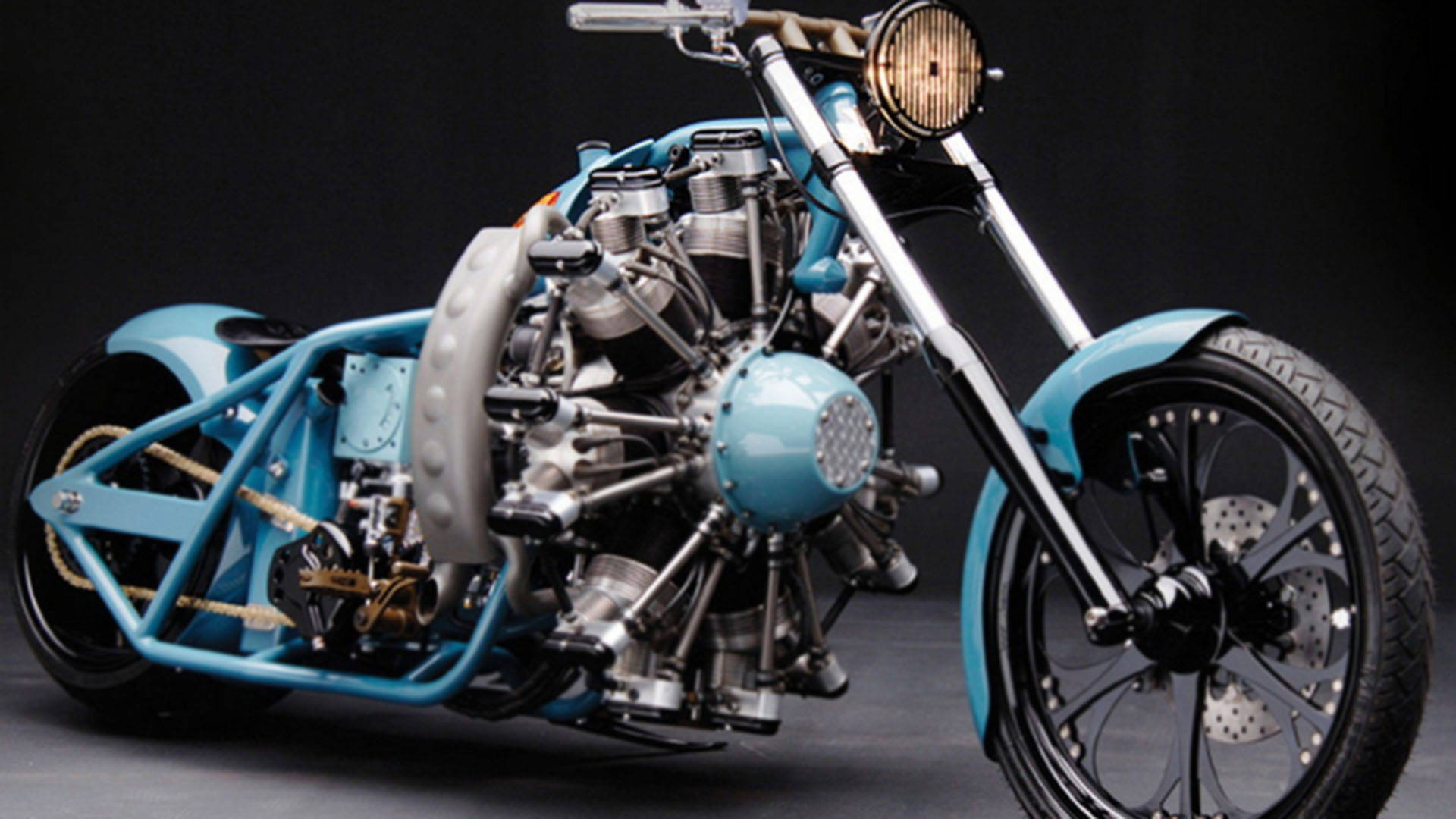 West Coast Choppers Motorcycle Engine Background