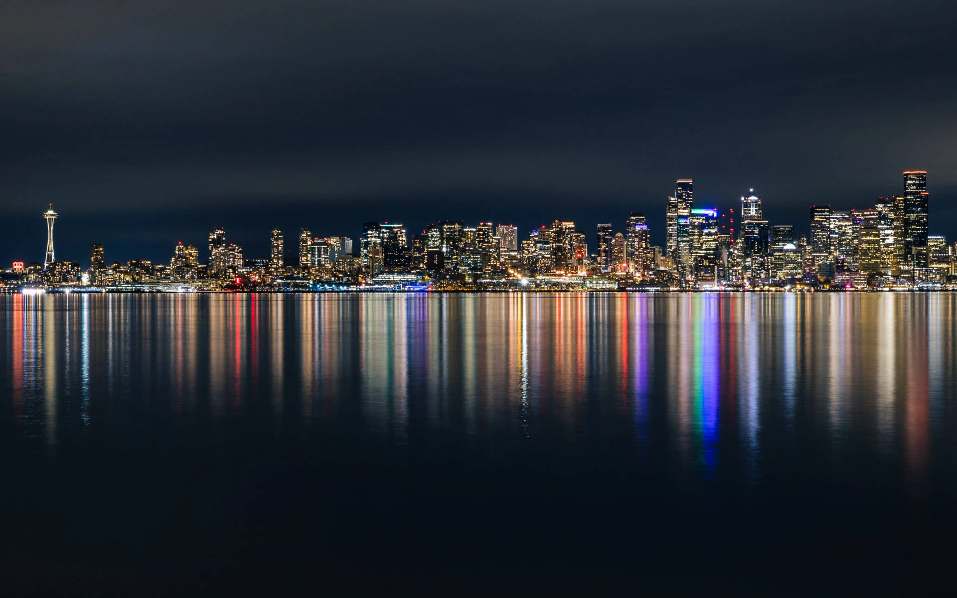 West Seattle Skyline Night