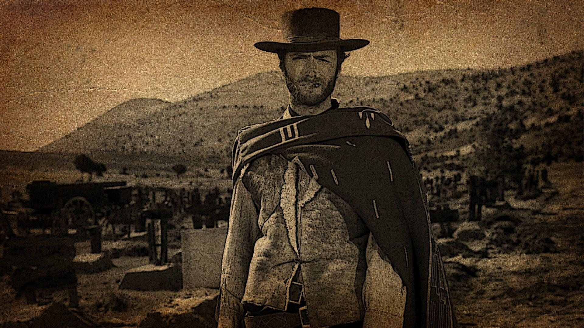 Western Actor Clint Eastwood Background