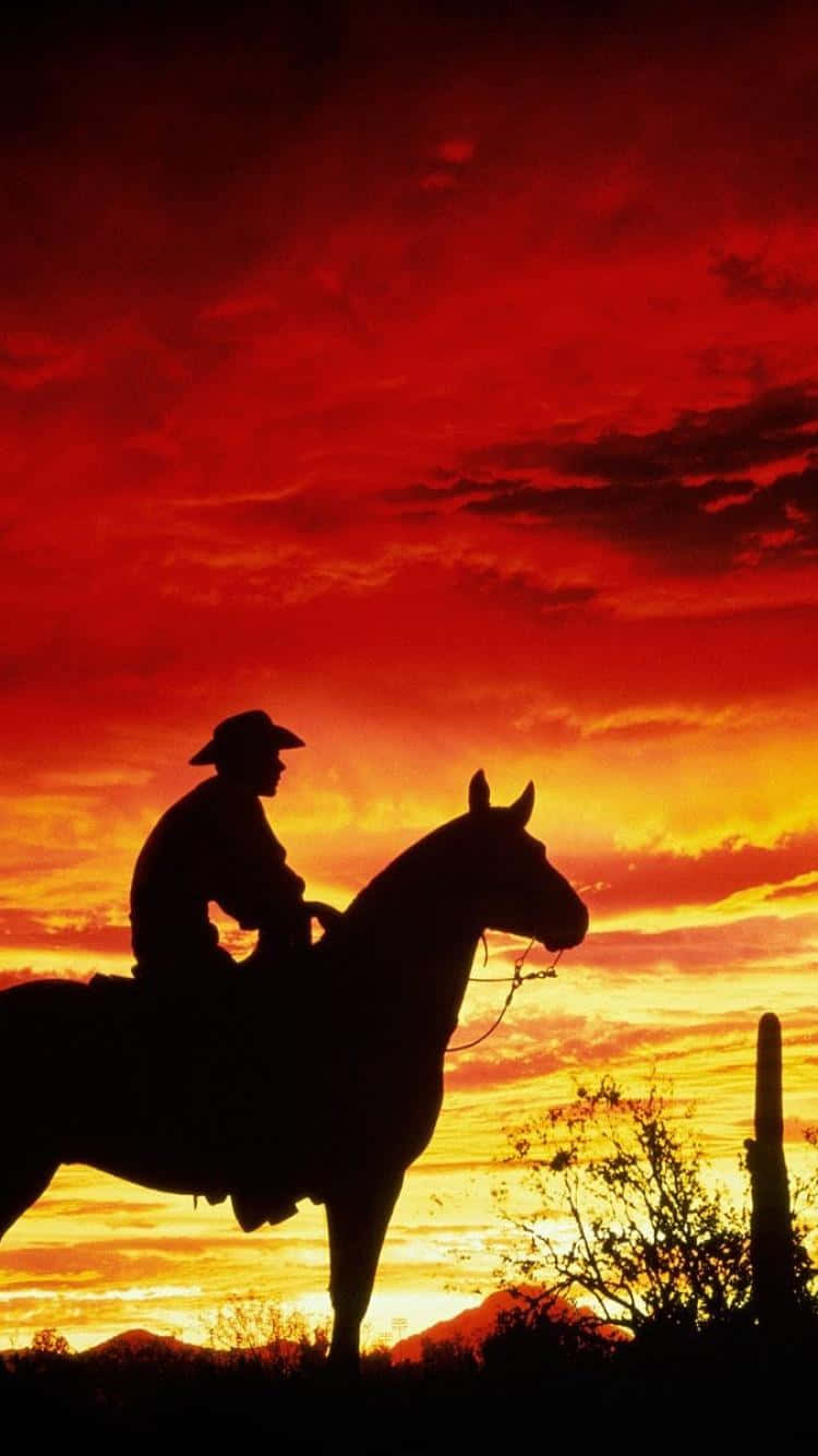 Western Cowboy Iphone 750 X 1334 Background