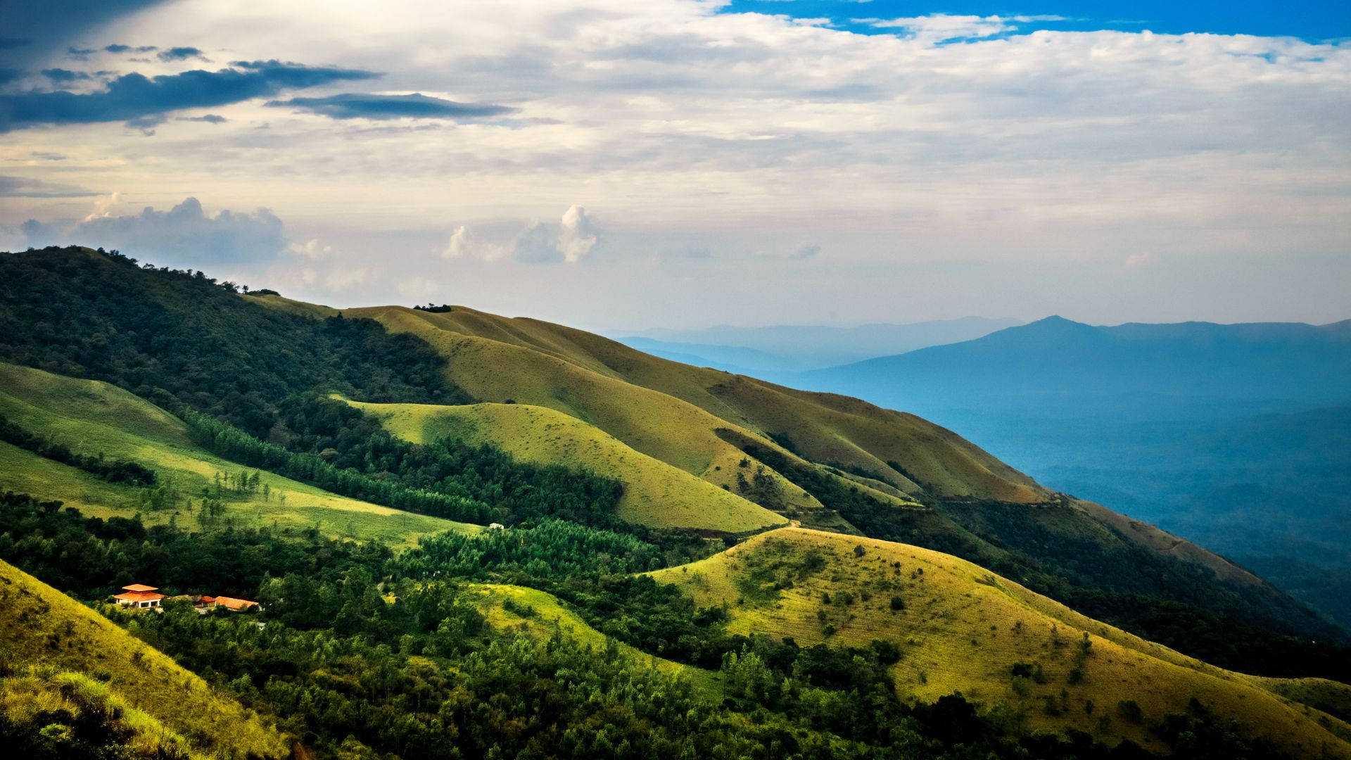 Western Ghats Mountain Range Slope Background